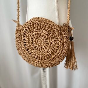 Bohemian Style Classic Pure Handwoven Crossbody Bag.